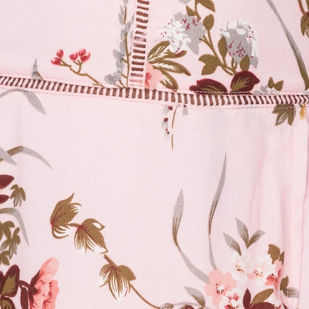Floral Ladder Trim Thigh Split Maxi Dress - Picture 5 of 7